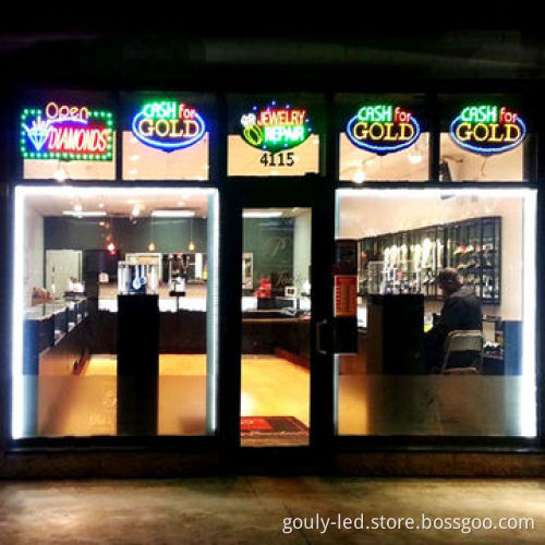 LED light window display, SMD5050 6pcs LED module and 1 meter black plastic track